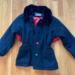 Vintage one-of a-kind petite short coat
